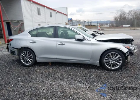 2018 Infiniti Q50 3.0T Luxe from USA, damaged, VIN JN1EV7AR7JM437763